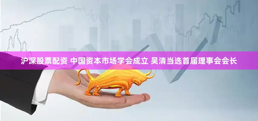 沪深股票配资 中国资本市场学会成立 吴清当选首届理事会会长